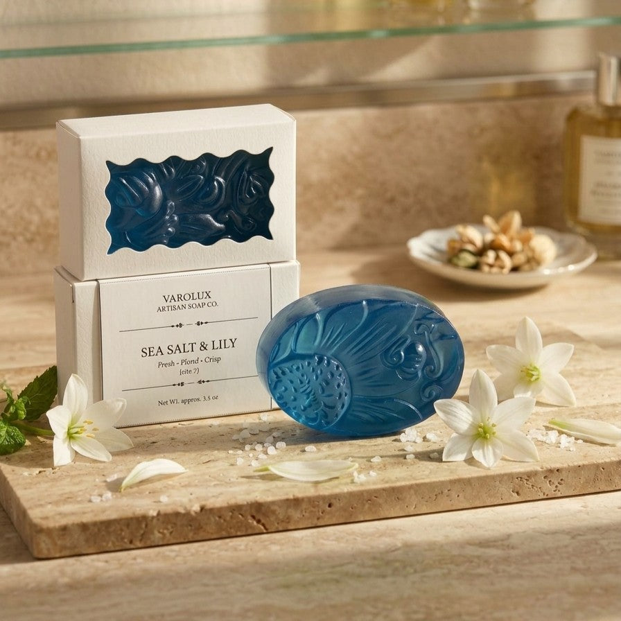 Sea Salt & Lily Botanical Artisan Soap